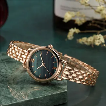 Modes Rose Gold Sieviete Skatīties Luksusa Nerūsējošā Tērauda Dāmas rokas Pulksteņi Mazo Skalu Elegants Sieviešu Kvarca Aproču rokas Pulkstenis reloj