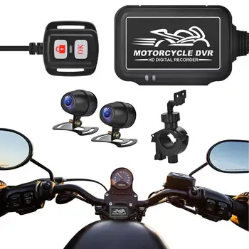 Motociklu Cam Motociklu Cam Diktofonu, Priekšējie Un Aizmugurējie Divējāda 1080P Rezerves Video Kameras Ar WiFi Nakts Redzamības Ūdensizturīgs Ierakstu