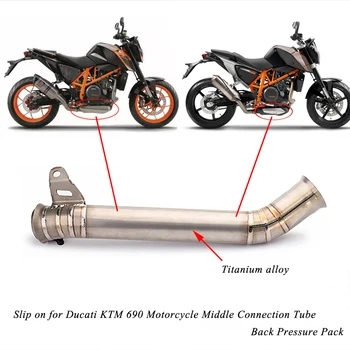 Motociklu Vidū Izveidotu Savienojumu Caurules Dzēst Aizstāt Oriģinālo Katalizatoru, Kaķis Titāna Izplūdes Sistēmas Modificēšanu Duke 690 2012-2018