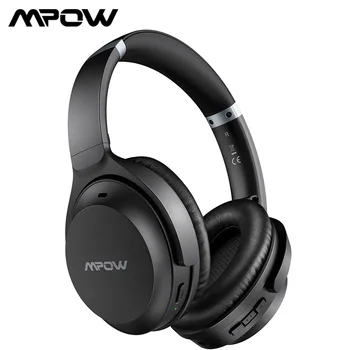 Mpow H12 IPO Aktīvās Trokšņu Slāpēšanas Austiņas Bluetooth 5.0 Bezvadu Over-Ear Austiņas ar CVC 8.0 Mic & 40 Stundas Atskaņošanas Laiks