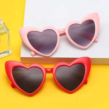 Mīlestības Sirds Formas Saulesbrilles Sieviešu Liels Rāmis Modes Gudrs, Seksīgs Retro Cat Eye Vintage Saules Brilles UV400 Aizsardzība Unisex Brilles