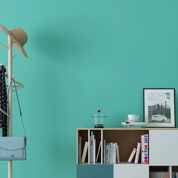 Mūsdienu Ins Wall Papers Mājas Dekoru Tiffany Blue tīrtoņa Krāsu Vienkāršā Tapetes Rullis Guļamistaba, Dzīvojamā Istaba Sienas papel de parede