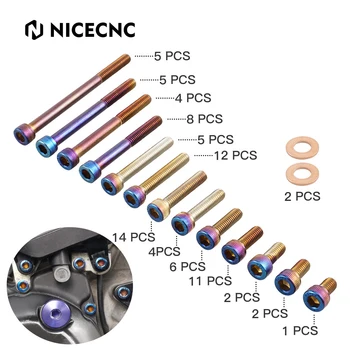 NiceCNC 79 GAB Krāsu Skrūvi ar sešstūra galvu Kopa Ar Vara Paplāksni par Yamaha YFZ450R 450X 2009-2022 304 Nerūsējošā Tērauda