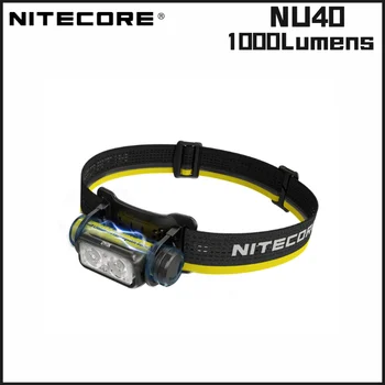 NITECORE NU40 1000Lumens 18650 Akumulatora Lukturis USB-C Uzlādējams Lukturis Darbības Āra/Kempings