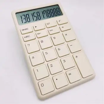 Noderīgi Skolas Kalkulators LCD Displejs Kompakts 12 Ciparu Kabatas Izmēra Kalkulators Viegls Birojs Kalkulators Skolas Piederumi