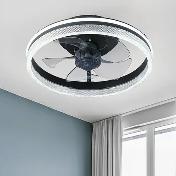 Nordic Light Luksusa Vienkārši Fan Gaismas Guļamistaba Griestu Ventilators Gaismu Ar Tālvadības LED Enerģijas Taupīšanas Griestu Ventilators Mājas Restorāns