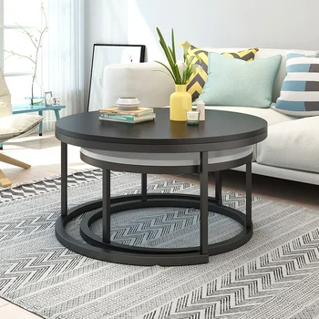 Nordic style tērauda un koka tējas galda radošo nelielā dzīvoklī vienkāršu mūsdienu dzīvojamā istaba sofaside vairākas kārtas vienkārša tējas galda