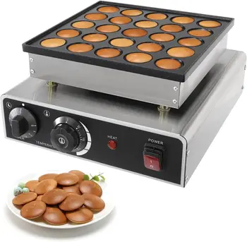 Nīderlandes Pankūku Miltu Maker Tirdzniecības Poffertjes Dorayaki Muffin Maker Veidošanas Mašīnas 25Pcs Non-stick Vafeļu Pankūku Maker H