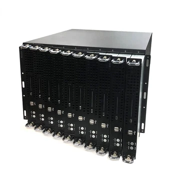 Optimizēta 10 blade serveri 4U rackmount kameras milzīgu datu centrs