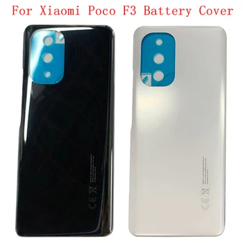 Oriģinālais Baterijas Vāciņš Aizmugures Durvju Atpakaļ Gadījumā, ja Mājokļu Xiaomi Poco F3 Akumulatora Vāciņu ar Logo Rezerves Daļas