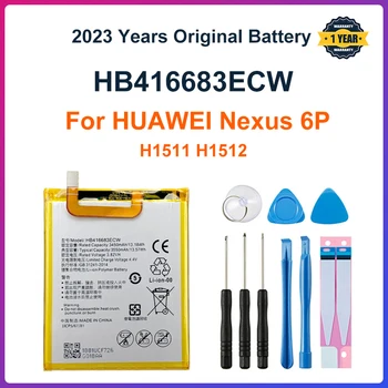 Oriģinālā Huawei HB416683ECW 3550mAh Akumulatoru HUAWEI Nexus 6P Nexus6P H1511 H1512 Mobilo Telefonu Baterijas