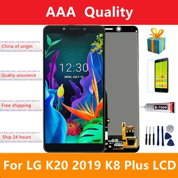 Oriģinālā Rāmja Lcd Lg K20 2019 Lcd Displejs, Touch Screen Digitizer par Lg K8 Plus Lm-x120 Lmx120emw Ekrāns