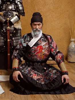 Oriģinālās Vīriešu un Sieviešu Ming Dynasty Hanfu Vispārējā Vienotu Vienotu Imperial Guards Cosplay Kostīms