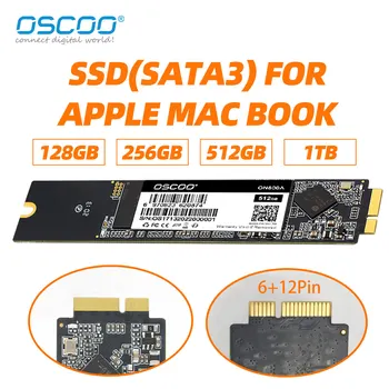 OSCOO Sākotnējā SSD Macbook Air A1370 A1369 128GB 512 gb un 256 gb, 1 TB 2010 2011 Cietvielu Diska Ietilpības SSD Jaunināšana