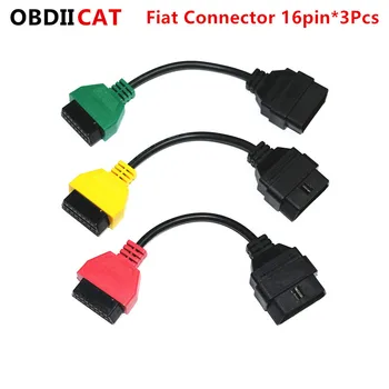 Par Fiat ECUScan OBD Adapteri OBD2 Savienotājs MultiECUScan ABS, drošības Spilvens obd2 skeneris Diagnostikas kabelis priekš Fiat ECU Scan rīku 3colors