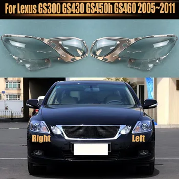 Par Lexus GS300 GS430 GS450h GS460 2005~2011. gada Lukturis Pārredzamu Abažūrs Shell Maskas Priekšējo Vāciņu, Objektīva organiskā stikla