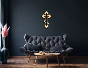 Pareizticīgo Krusta koka sienas dekors, Hanging signāls, Sienu Koka Mākslas, Dāvanu Vecticībnieku, Katoļu Krusts, latīņu Krustu, Reliģisku Simbolu