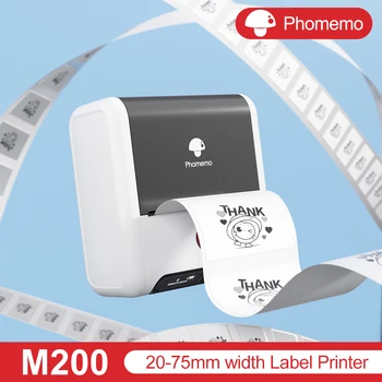 Phomemo M200 Siltuma Bezvadu Etiķešu Printeri Uzlīmju Mini Printeri Label Maker Cena, Printeri Drukas Meistars Labeing Mašīna