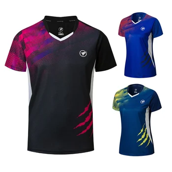 Pielāgot Jauno Badmintona krekli Vīriešu/Sieviešu , sporta krekls Tenisa krekli , galda teniss t-kreklu , Ātri sausas sporta treniņu krekli