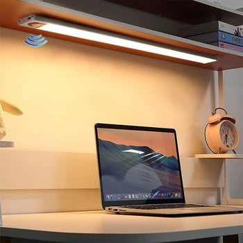 PIR Kustības Sensoru gaismas Ultra plānas LED ministru Kabineta Lampa USB 5V, Uzlādējams LED Gaismas, Virtuves, Kabineta Nakts Gaisma Bezvadu Lampas