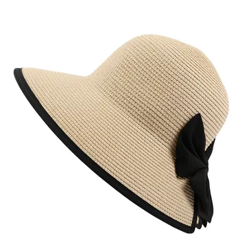 Plaša brimmed Cepuri Lielu Pludmales Cepure Panama Sieviešu Salmu Cepure UV Aizsardzība Salokāms Saules Aizsardzības, Cepure, Atpūtas Āra Sporta Cepure