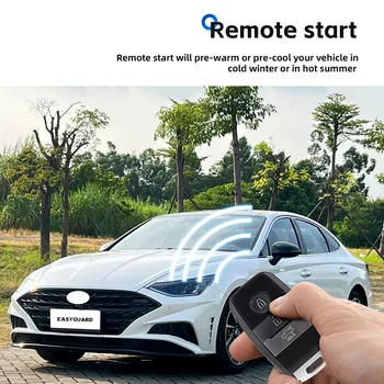 Plug & Play Remote Starter Fit Par HYUNDAI ELANTRA 2017-2020 Gāzes Motora Automobiļi Ar Rūpnīcas Push Start Pogu Automātiskā Pārnesumkārba