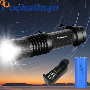 Portatīvo Q5/T6/L2 LED Lukturīti Zoomable Lāpu Ūdensdrošs kabatas Lukturītis Kempings Lukturīti Izmantot 3000mAh Akumulators