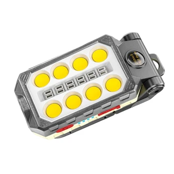 Portatīvo Salokāmo COB Lukturīti, Divreiz USB Lādējamu Prožektoru gaismā Tūrisma Pārgājieni Zvejas