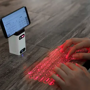 Portatīvā bluetooth virtuālo lāzera tastatūras bezvadu projekcijas mini touch tastatūra datoru, mobilo telefonu, ar peles funkcijas