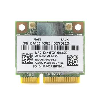 Puse Mini PCI-E Karti 2.4/5G Duālās Frekvences 300M WLAN WIFI Karti AR5B22