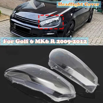 Pāris Auto Lukturu Luktura Lēca Lampas Vāciņu, Skaidrs, Auto Abažūrs Korpusa Vāciņi Golf 6 MK6 R 2009 2010 2011 2012, pa Kreisi pa Labi
