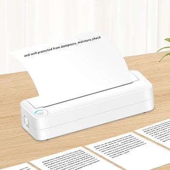 Pārnēsājams Mini Termiskā Printeri A4 Maker Fotoattēlu Etiķetes Nepareizs Jautājums Drukāšana WiFi/Bluetooth saderīgu Mājas Birojs Ceļojumu
