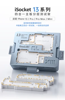 Qianli 4 1 iSocket Mātesplati, Testa Armatūru iPhone 13mini 13 Pro Max Mainboard Augšējo un Apakšējo Diagnostikas Testus