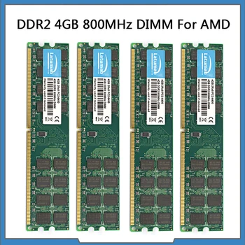 RAM DDR2 4GB 8GB 16GB 800MHz Darbvirsmas Atmiņas AMD CPU Chipset Mātesplatē PC2-6400 Atmiņas RAM 240 Adatas 1.8 V PC Atmiņas Modulis