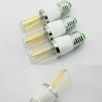 Regulējamas Spuldzes 3W/4W/6W E27 B22 E14 LED Ledusskapis, Saldētava COB LED Pavedienu Kukurūzas Lampas Lampas Apgaismojums 12V 220V 110V 85-240V Baltā