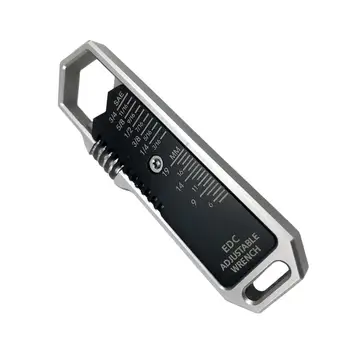 Regulējams Mini Atslēgu Viegls, ar SAE Mēroga Tērauda Āra Mini Uzgriežņu atslēgas Instruments, lai Keychain Pudele Nazis velosipēdu Runāja Rīki