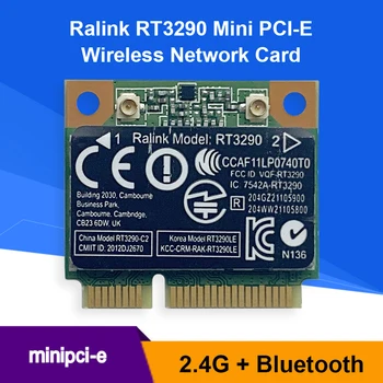 RT3290 150Mbps 2.4 GHz Bezvadu Tīkla Karti, Bluetooth 3.0 saderīgu Pusi Mini PCI-E WiFi Adapteri Klēpjdatoru Notebook PC