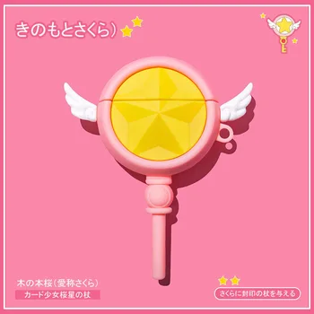 Sailor Moon Transformācijā Kartes Sagūstītāja Gadījumā par Apple AirPods 1 2 Pro Gadījumos Vāciņš IPhone Bluetooth Earbuds Austiņas Gadījumā