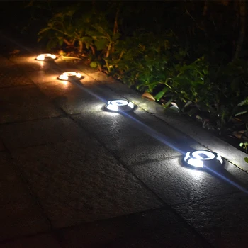 Saules LED Doks Ceļu Klāja Ceļu Stud Maker Gaismas Ūdensizturīgs Drošības Gaismas Lampa Āra piebraucamais ceļš Ceļš Pagalmā Dārza Soli Lampas