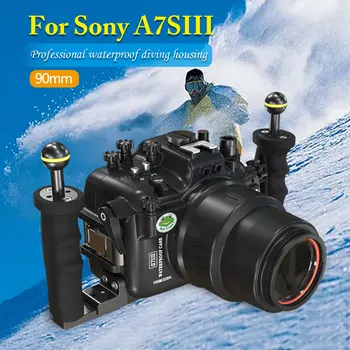 Seafrogs Alumīnija Sakausējuma Ūdensizturīgs Kameras Korpuss Sony A7SIII Zemūdens 100/328ft IPX8 Niršanu Kameras Soma