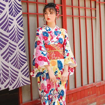 Sieviešu Yukata Tradicionālo Japānas Kimono Drēbes Fotogrāfija Kleita Cosplay Vintage Apģērbi