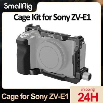SmallRig Kamera, Būris Sony ZV-E1 Alumīnija&Nerūsējošā Tērauda Putnu Būris Studijas Paplašināšanas Komplekts ar Quick Release Plate Kamera
