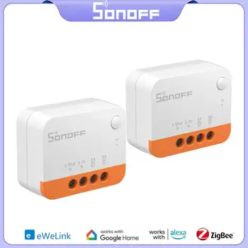 SONOFF 1-5GAB ZBMINI-L2 Zigbee 3.0 Mini Smart Switch EWelink App 2 Veidu Kontroles Nav Nepieciešams Neitrāls Vads Darbu Ar Alexa, Google Home