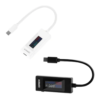 Spriegums & Pašreizējo Testeri Metru USB Jauda Darba Laiks Ammeter Voltmetrs Ieslēgšanas-Bankas Lādētāju Detektori, Viegla Darbība