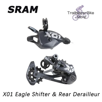 SRAM X01 Eagle 12-ĀTRUMS 12v MTB Groupset Izraisīt Pārslēdzēju Aizmugurējo Pārslēdzēju Velosipēdu piederumi