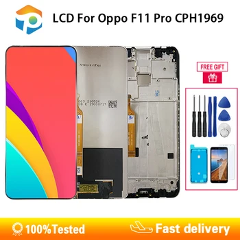Sākotnējā Ekrāna OPPO F11 Pro F11Pro LCD Ekrāna LCD Displejs, Touch Screen Digitizer LCD Montāža Telefonu Detaļas Nomaiņa 6.53'