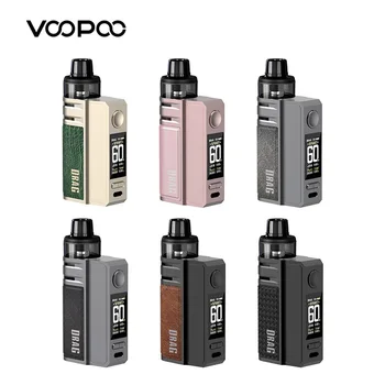 Sākotnējā VOOPOO Velciet E60 Pod Mod Komplekts 2550mAh Akumulatora 60W 4.5 ml PnP Pod II Kasetne fit PnP-TW30/PnP-TW20 Spole E-Cigaretes