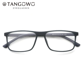 TANGOWO 2020. gadam Brilles Vīriešiem TR90 Brilles Rāmis Vīriešu Modes Laukumā Ultravieglajiem Acu Miopija Recepšu Brilles