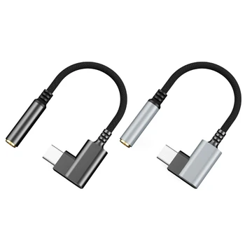 Tips C līdz 3,5 mm Sieviešu Austiņu Adapteri USB C līdz Aux-Audio Kabelis, 10cm/3.94 jo Dropship