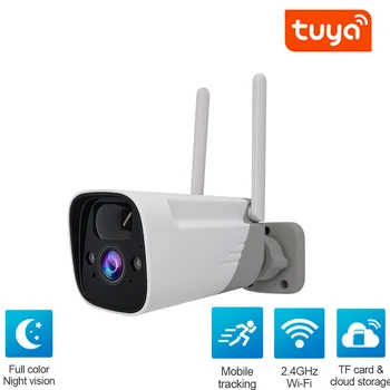 Tuya 1080P Novērošanas Kameras Ar Āra Wifi Drošības Kameru Aizsardzību Ārpus Video, Bezvadu Wi-fi Bateriju Kamera
